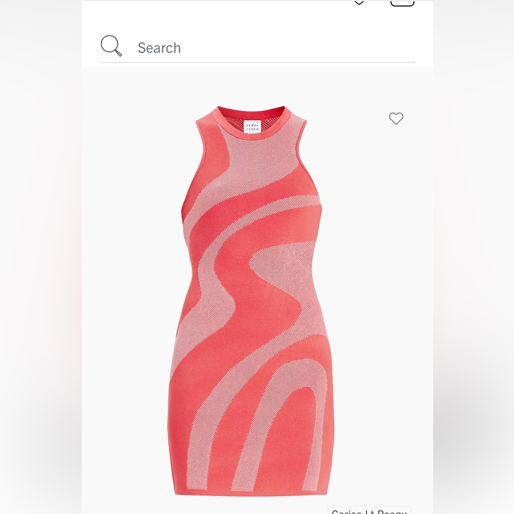 Herve Ledger pink dress